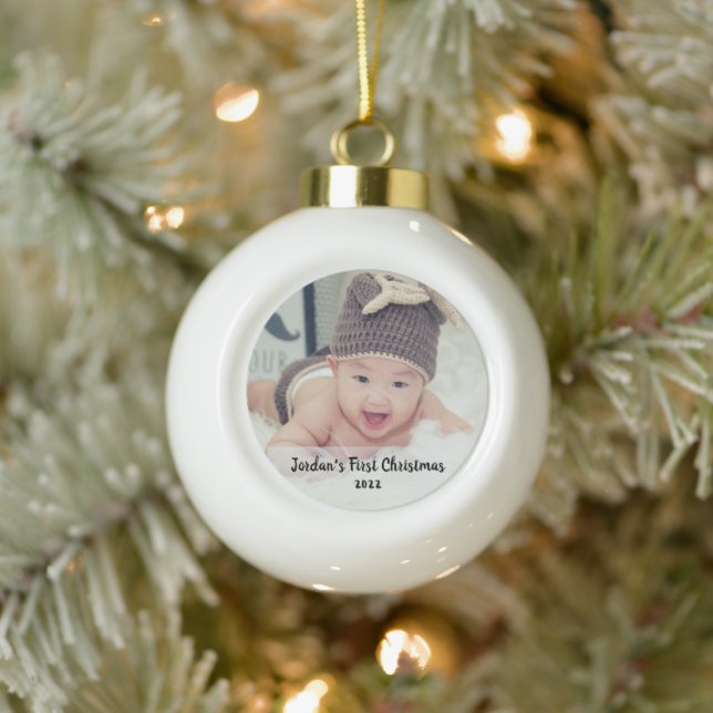Boule En Céramique Noël du bébé (Arbre)