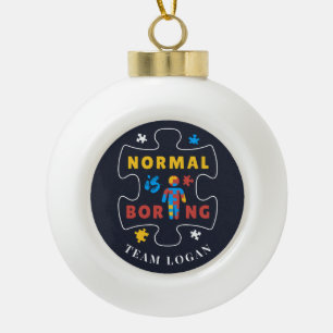 Boule En Céramique Normal est ennuyeux Sensibilisation sur l'autisme