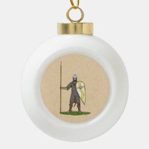 Boule En Céramique Norman Knight Circa 1066