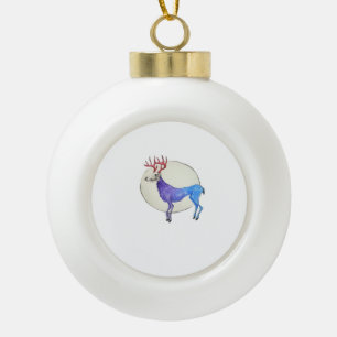 Boule En Céramique Oh Cerf Style Graphique Propre 