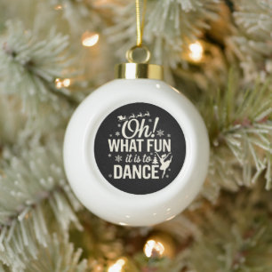 Boule En Céramique Oh Quelle Joie De Danser Le Ballet De Noël Xmas