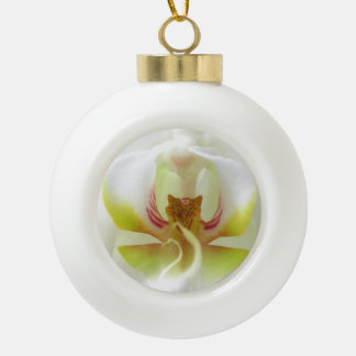 Boule En Céramique Orchidée blanche