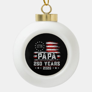 Boule En Céramique Papa américain drapeau 250 ans 4 juillet Gran