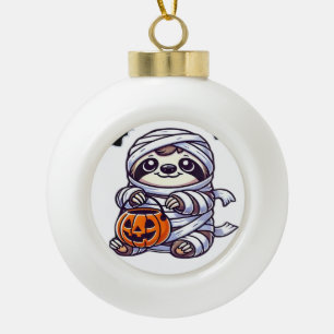 Boule En Céramique Paresseux Halloween Momie Enfants Femmes Hommes Pa