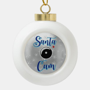 Boule En Céramique Père Noël Cam Christmas Orament/Père Noël Camera S