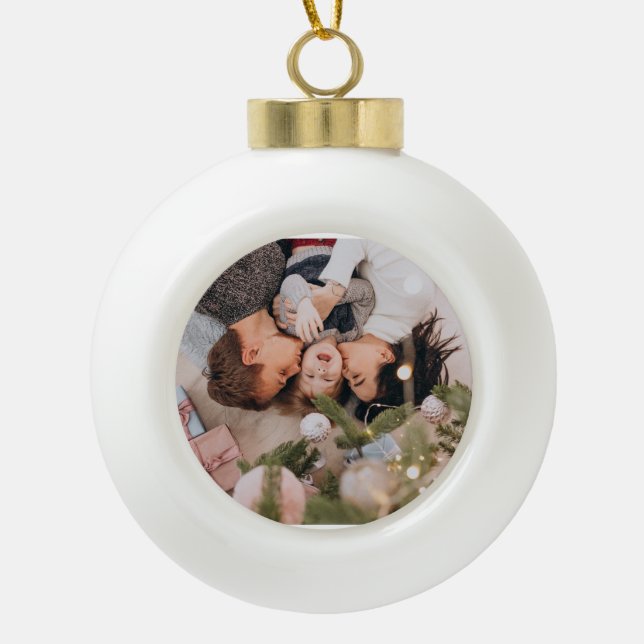 Boule En Céramique Personalized Gingerbread Christmas Snowflake Frame (Devant)