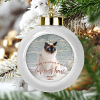 Pet Photo First Christmas Forever Accueil Rose Gol