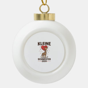 Boule En Céramique Petite sœur 2024 Conception de sœur girafe mignonn