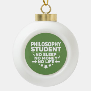 Boule En Céramique Philosophie Étudiant sans vie ni argent