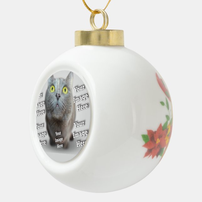 Boule En Céramique Photo PET ✨ Lovely Custom (Droite)