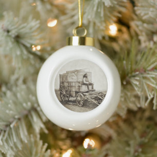 Boule En Céramique Photographie Wagon de Roger Fenton Photo Réalisme