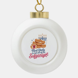 Boule En Céramique Plus susceptible de manger tous les Sufganiyot Han