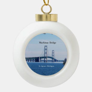 Boule En Céramique Pont Mackinac St. Ignace