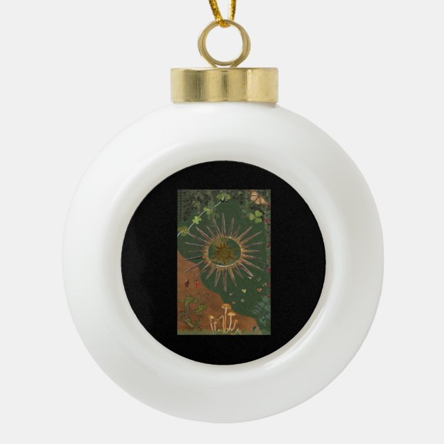 Boule En Céramique Poster Whimsigoth Swirl (Devant)