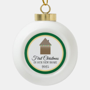 Boule En Céramique Premier Noël à New Home