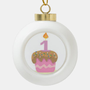 Boule En Céramique premier souvenir d'anniversaire