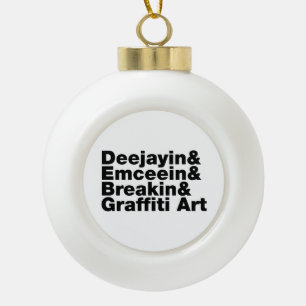 Boule En Céramique Quatre éléments du Hip hop