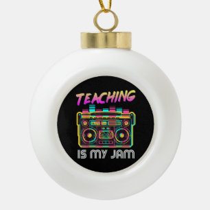 Boule En Céramique Retour à l'école Rétro Enseigner est mon truc 80s