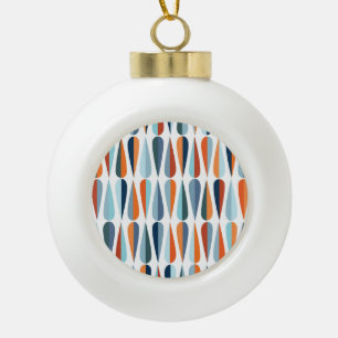 Boule En Céramique Rétro du milieu du siècle, goutte forme motif.