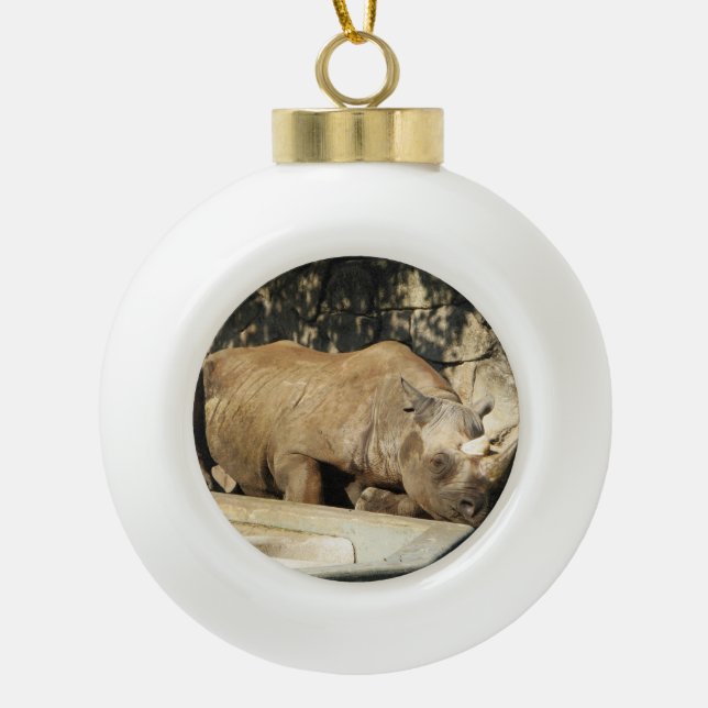 Boule En Céramique Rhino couché (Devant)