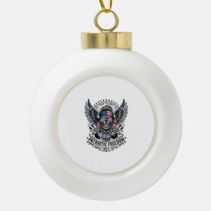 Boule En Céramique Rocker du bandana patriotique Méta musique Old Glo