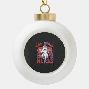 Boule En Céramique Sac infirmière Cna Halloween fantôme stéthoscope s