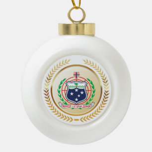 Boule En Céramique Samoa Armoiries