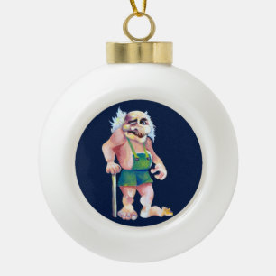 Boule En Céramique Scandinave drôle à l'oeil Ogre Troll