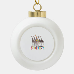 Boule En Céramique Sensibilisation sur l'autisme Cute Giraffe Animal 