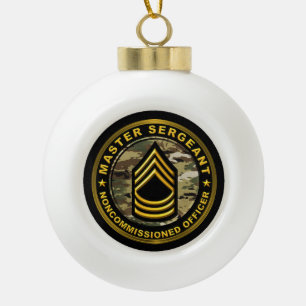 Boule En Céramique Sergent maître Noël