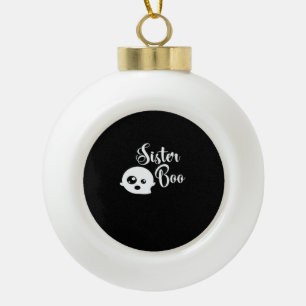Boule En Céramique Soeur Boo Halloween