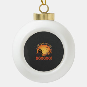 Boule En Céramique Sorcière d'Halloween Maison Hantée Boo Design_1