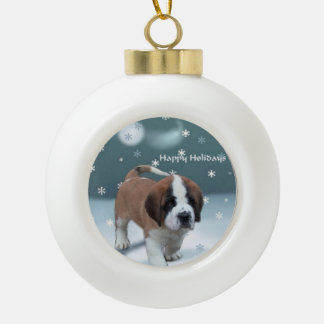 Boule En Céramique St Bernard Noël