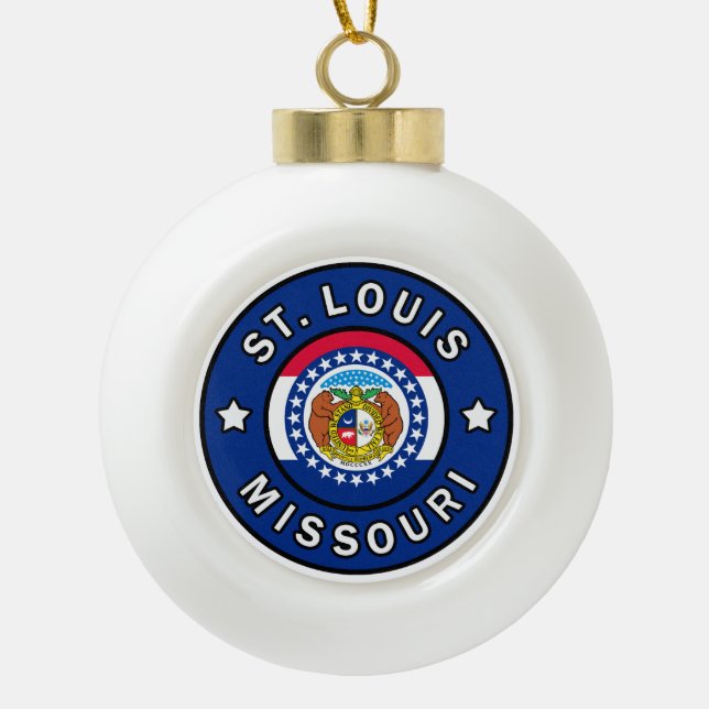 Boule En Céramique St Louis Missouri (Devant)