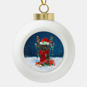Boule En Céramique Staffordshire Bull Terrier chien avec cadeau de No