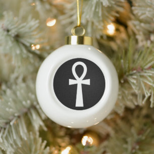 Boule En Céramique Symbole égyptien d'Ankh
