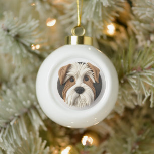 Boule En Céramique Tchiot Biewer Terrier inspiré 3D