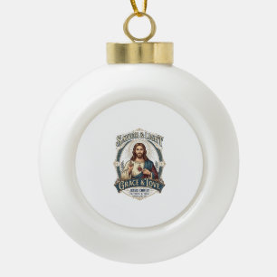 Boule En Céramique Tee graphique de chasse vintage Jesus Thrift Store