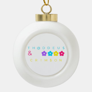 BOULE EN CÉRAMIQUE TH@DDEU$ & CRIM$ON