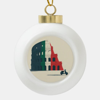 Boule En Céramique The "Roman Christmas" Collector’s Metal Ornament