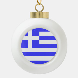 Boule En Céramique Total du drapeau grec