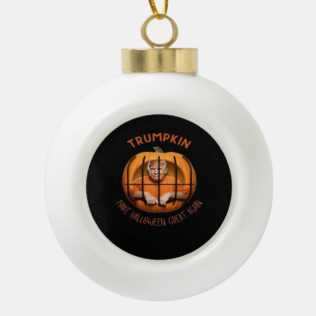 Boule En Céramique Trumpkin rend Halloween grand à nouveau - Sloth Ma (Devant)