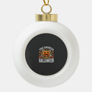 Boule En Céramique Vecteur de citrouille d'ingénieur d'Halloween