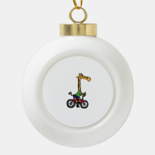 Boule En Céramique Vélo cool Giraffe équitation