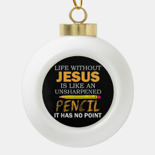 Boule En Céramique Vie Sans Jésus Drôle Foi Religieuse Chrétienne