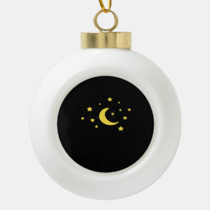 Boule En Céramique Whimsigoth Night Sky Sun Moon Witchy