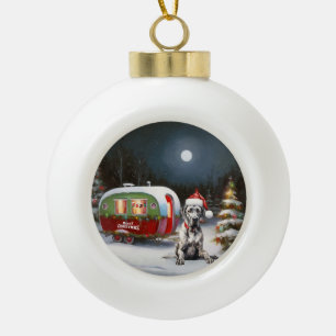Boule En Céramique Winter Great Dane Caravan Christmas Adventure