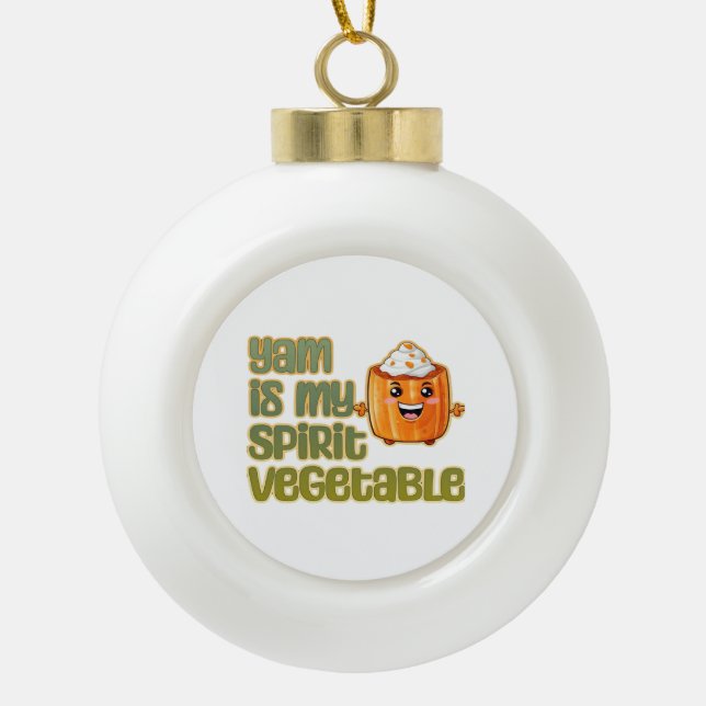 Boule En Céramique Yam Is My Spirit Vegetable Classic (Devant)