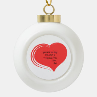 Boule En Céramique You Are in my Heart & Thoughts, Love God