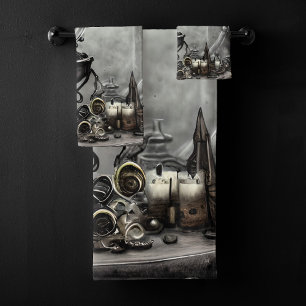 Boule en cristal violet orange et articles de cuis